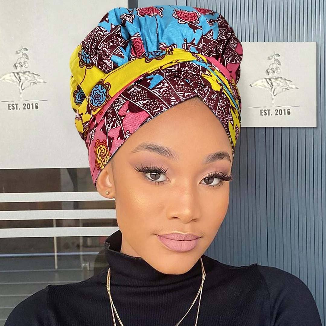 Satin-Lined Head Wrap - AW1116
