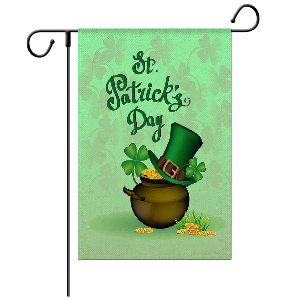 St. Patrick's Day Gonk Garden Flag