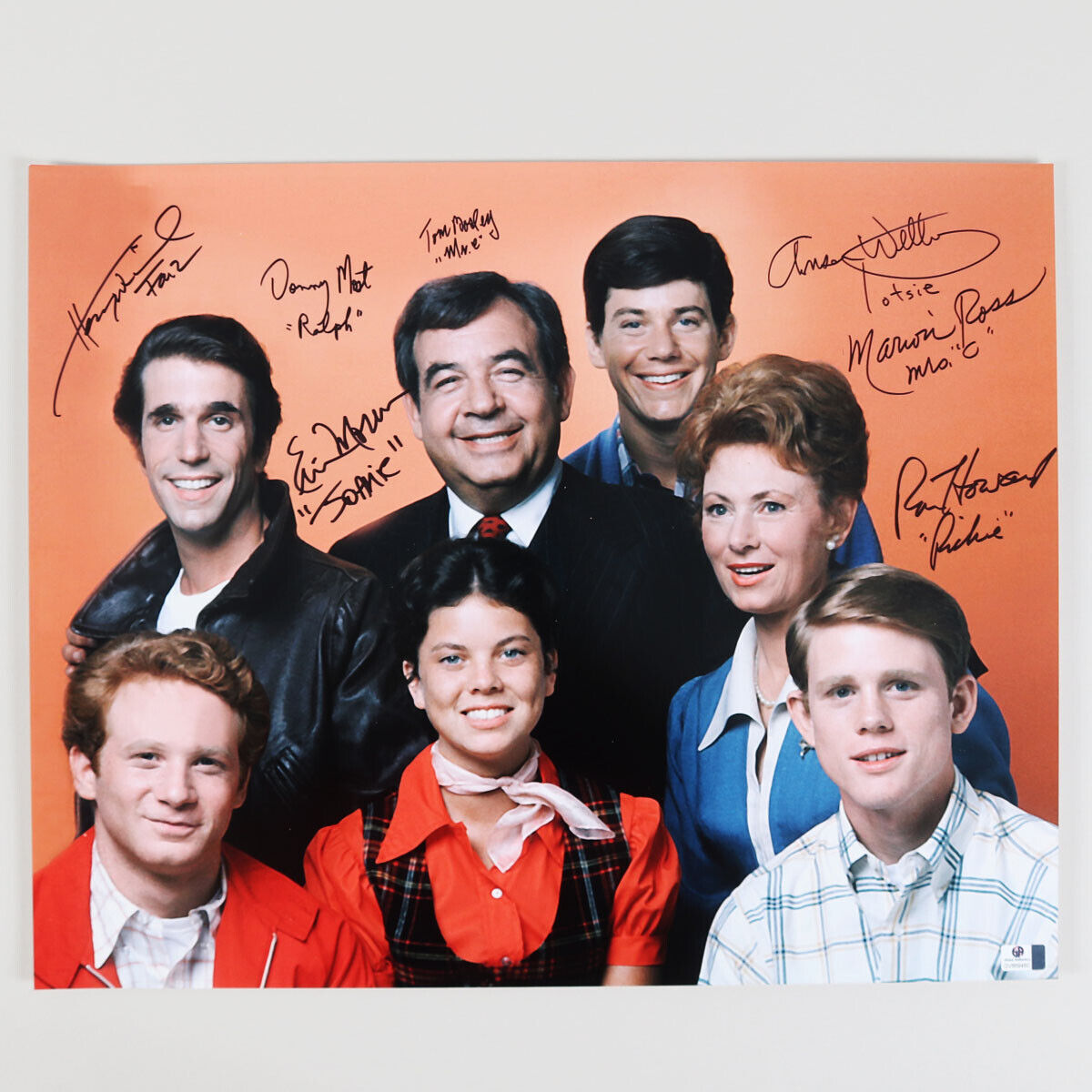 Happy Days Signed Photo Poster painting 16x20 (7) - COA BAS & JSA