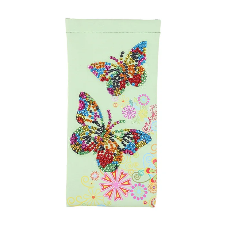 Partial Bright Drill DIY Butterfly Diamond Painting Glasses Bags Kits (YD009)