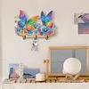 (US Only)Butterfly Wood DIY Diamond Painting Art Hooks No Hole Punching Wall Decoration