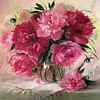Fleurs Chaudes - Rond Diamant Peinture 30X30CM
