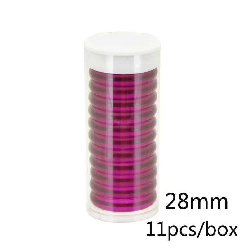 28mm Macarons Transparent Heart-shaped Discbound Discs Binding Ring Loose-leaf Notebook Mushroom Hole Planner Accessories