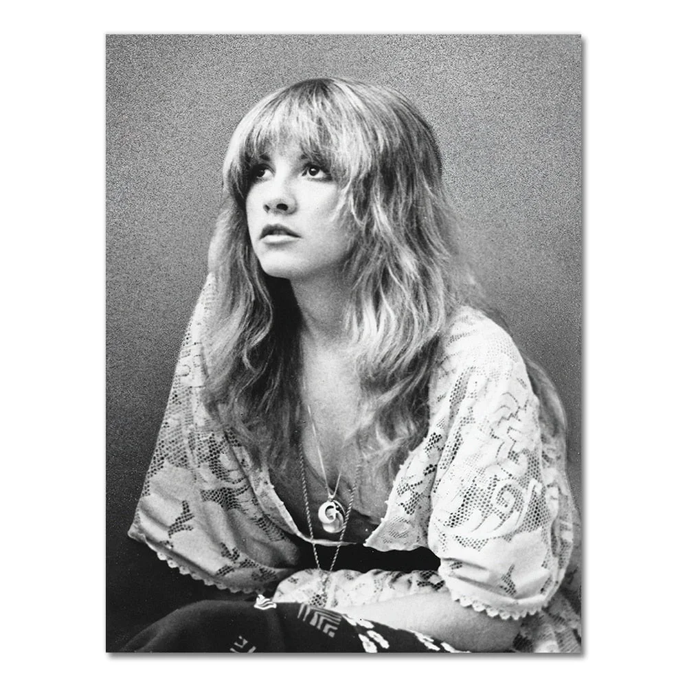 Stevie Nicks Print Fleetwood Mac Poster Woodstock Rock Music Art 1970s Rock Posters Canvas Painting Pictures Home Wall Art Decor
