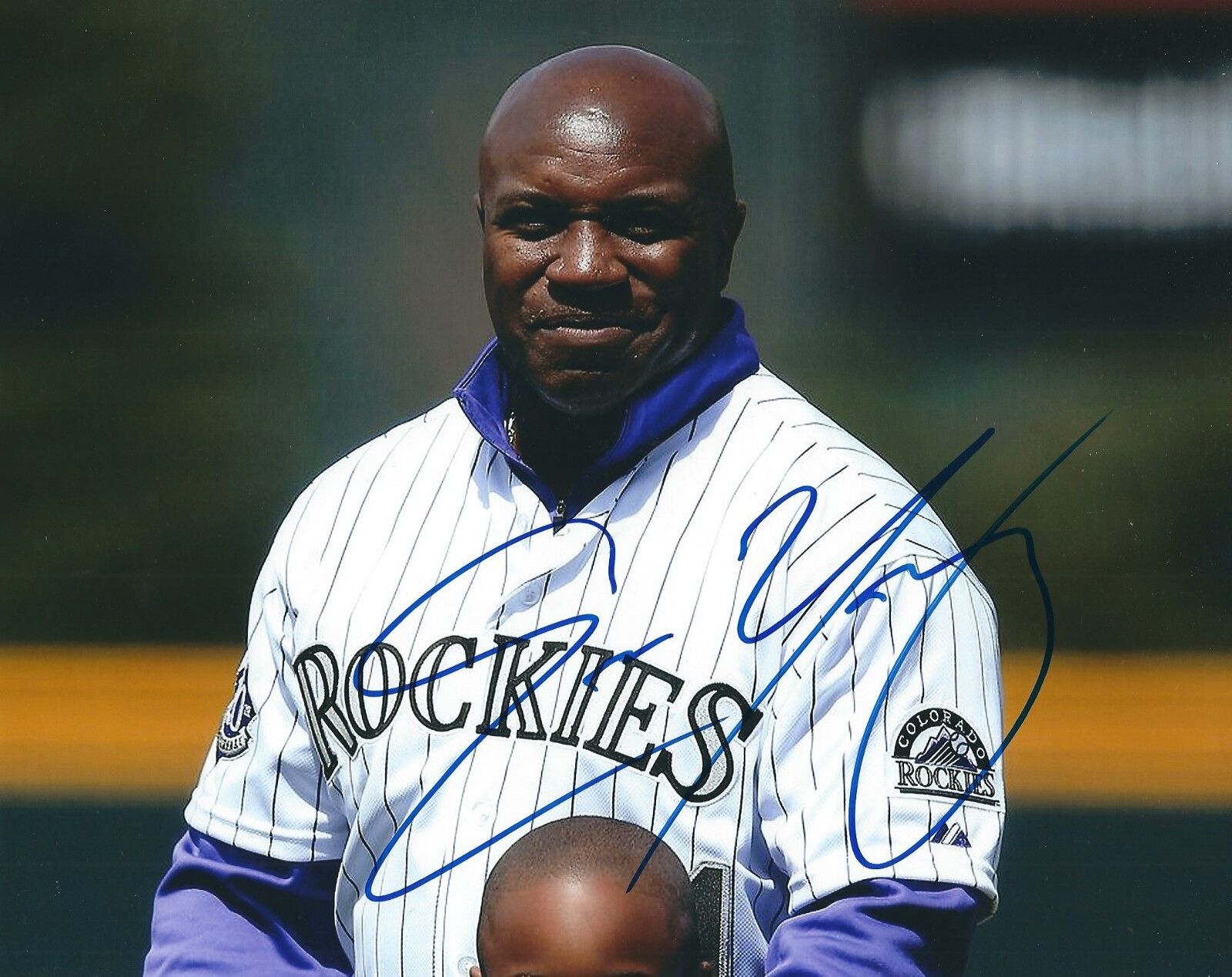 Autographed ERIC YOUNG Colorado Rockies 8x10 Photo Poster painting- COA