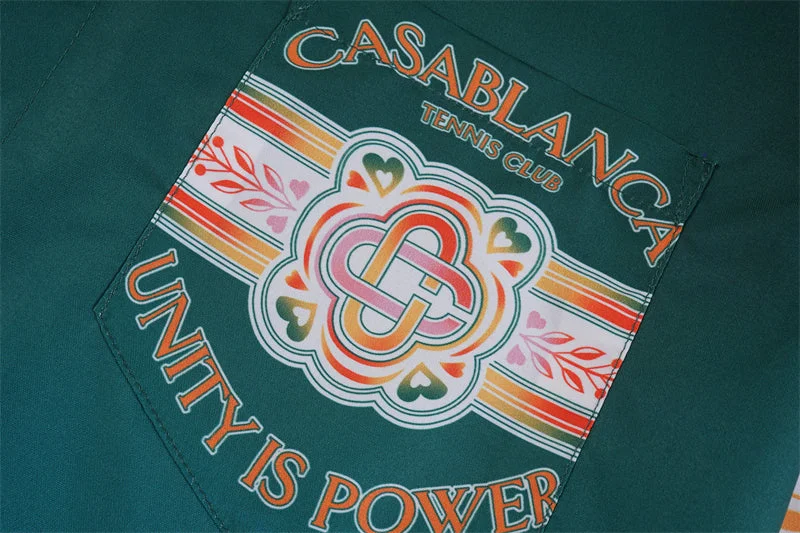 Casablanca 2023 new silk short-sleeved shirt