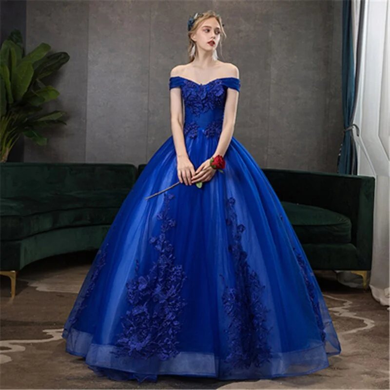 2021 New Arrival Sweet Vestidos De 15 Anos Mint Wine Red Turquoise Quinceanera Gown Party Dress Sexy Off The Shoulder Pluse Size