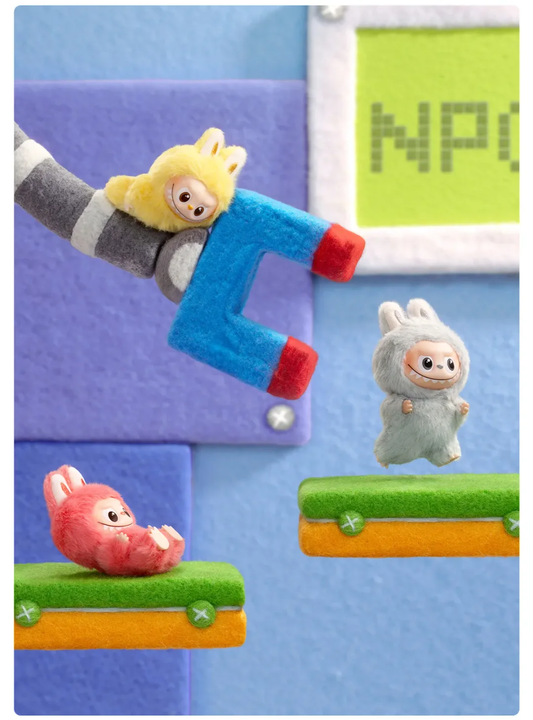 THE MONSTERS Pin for Love Series-Vinyl Plush Pendant Blind Box (N-Z)-B