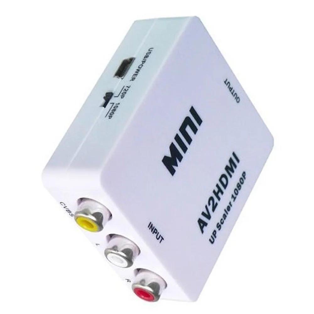 Mini AV To HDMI Video Converter Full HD 1080P AV Conver HDMI Plug And Play