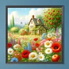 Diamond Painting -DIY Round Drill House Flowers(40x40cm)