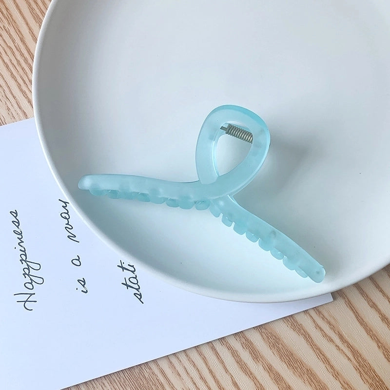 Grip Frosted New Hairpin Back Head Large Transparent Hair Claw Shark Clip Hairware Hairpin Hair Clip Female Summer