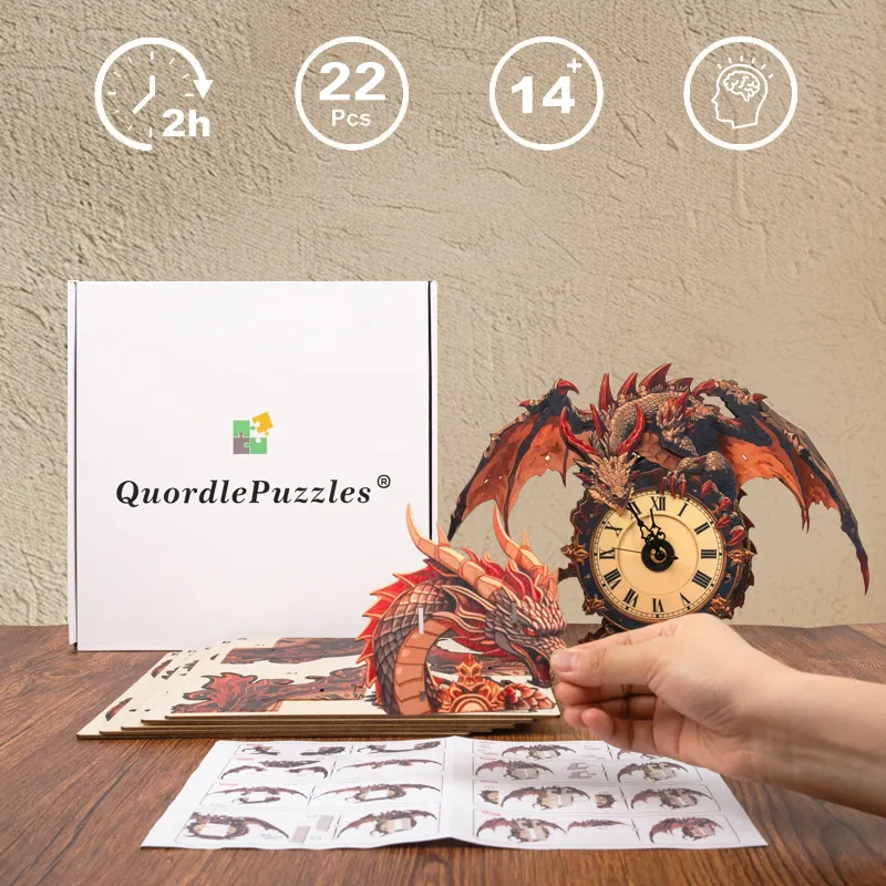 Dragon&rsquo;s Watch Timepiece Wooden Clock Puzzle