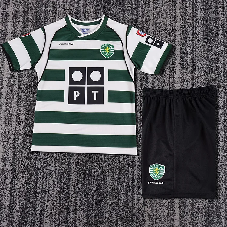 2001/03 Sporting Lisbon Home Retro Kids Set