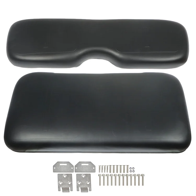 SEBLAFF Black Front Seat Cushion Set Seat Bottom Cushions Seat Back Replacement for RXV 2008-Up Golf Cart