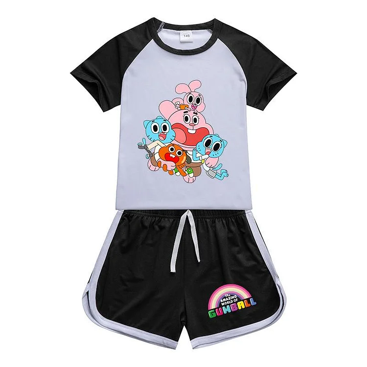 Mayoulove Kids The Amazing World of Gumba Sportswear Outfits T-Shirt Shorts Sets-Mayoulove