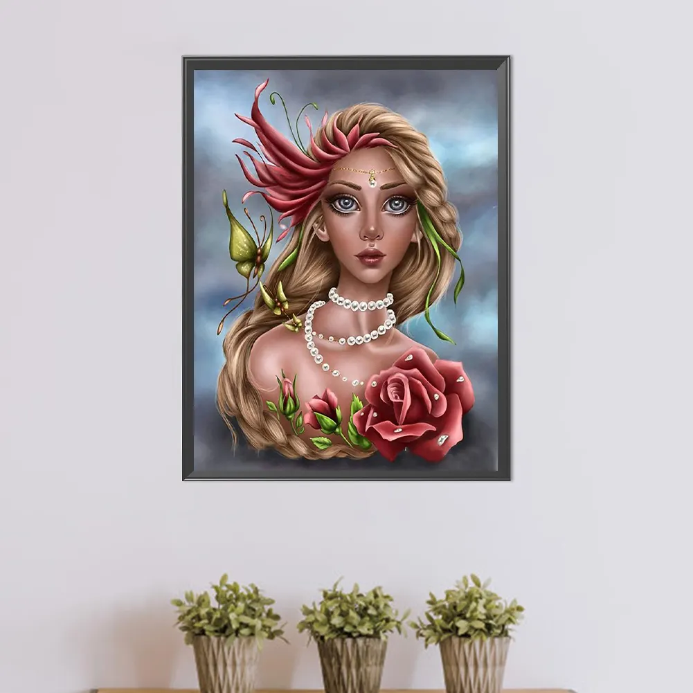 Full Round Diamond Painting 40*50cm - Girl