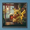 >SALE<5D DIY Full Round Drill Diamond Painting Kit Pikachu Home Decor Art Craft30x30cm