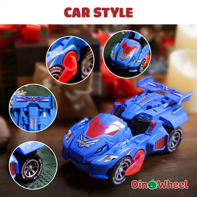 LED Dinosaur Transformation Car Toy