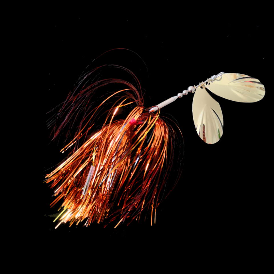 Buzzbait Metal Spinner Fishing Lure  22cm/45g Jig Spinner Bait Sequin Lure Jig Head Metal Spoons