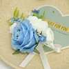 10PCS Wedding Bridal Groom Catering Ceremony Guests Corsage Boutonniere Wrist Bouquet Artificial Flower