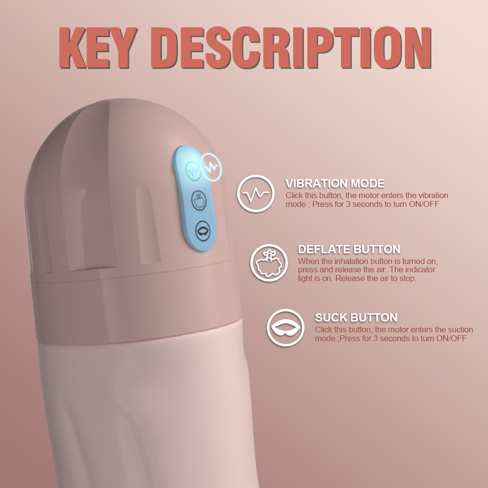 Fully Automatic Vibration Clamping Aircraft Cup Male Masturbation Moulding Model