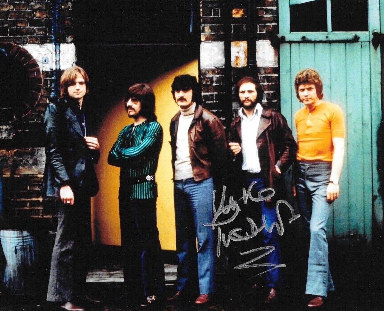 * MIKE PINDER * signed 8x10 Photo Poster painting * MOODY BLUES * COA * 4