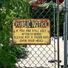 Public Notice - Metal Tin Signs(8*12Inch/12*16Inch) - Bar