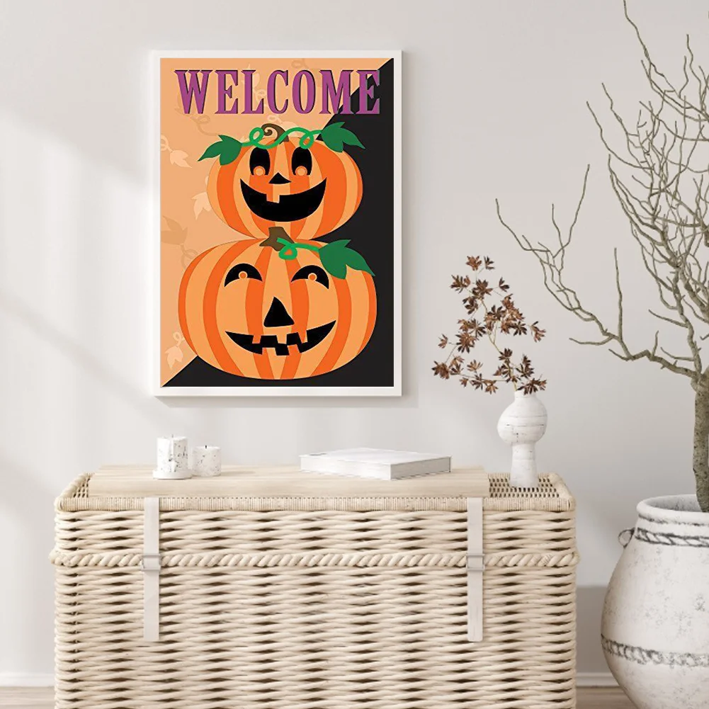 5D DIY Full Round Drill Diamond Painting Halloween Holiday Kit Rhinestone