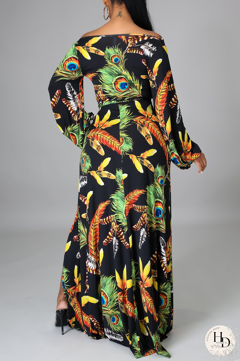 White Casual Print Draw String V Neck Cake Skirt Dresses