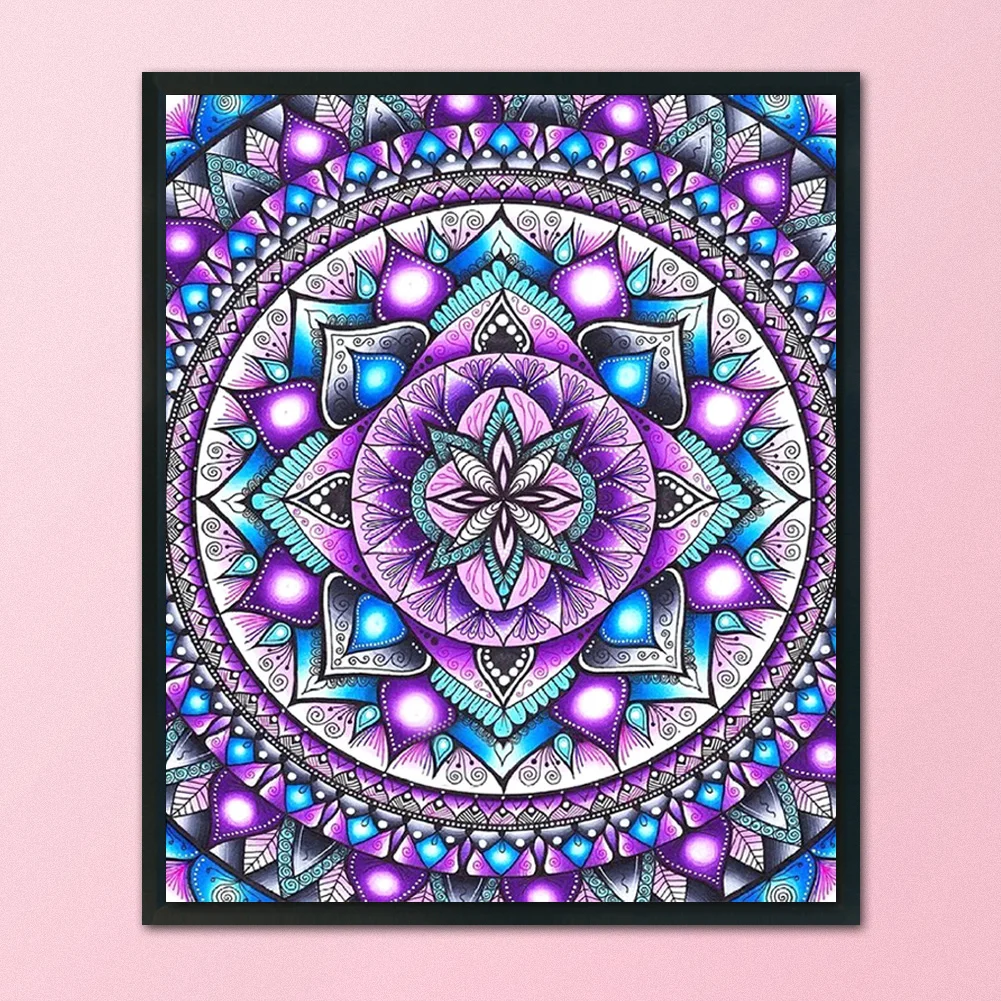 11ct Stamped Cross Stitch - Mandala Flower(40*48cm)