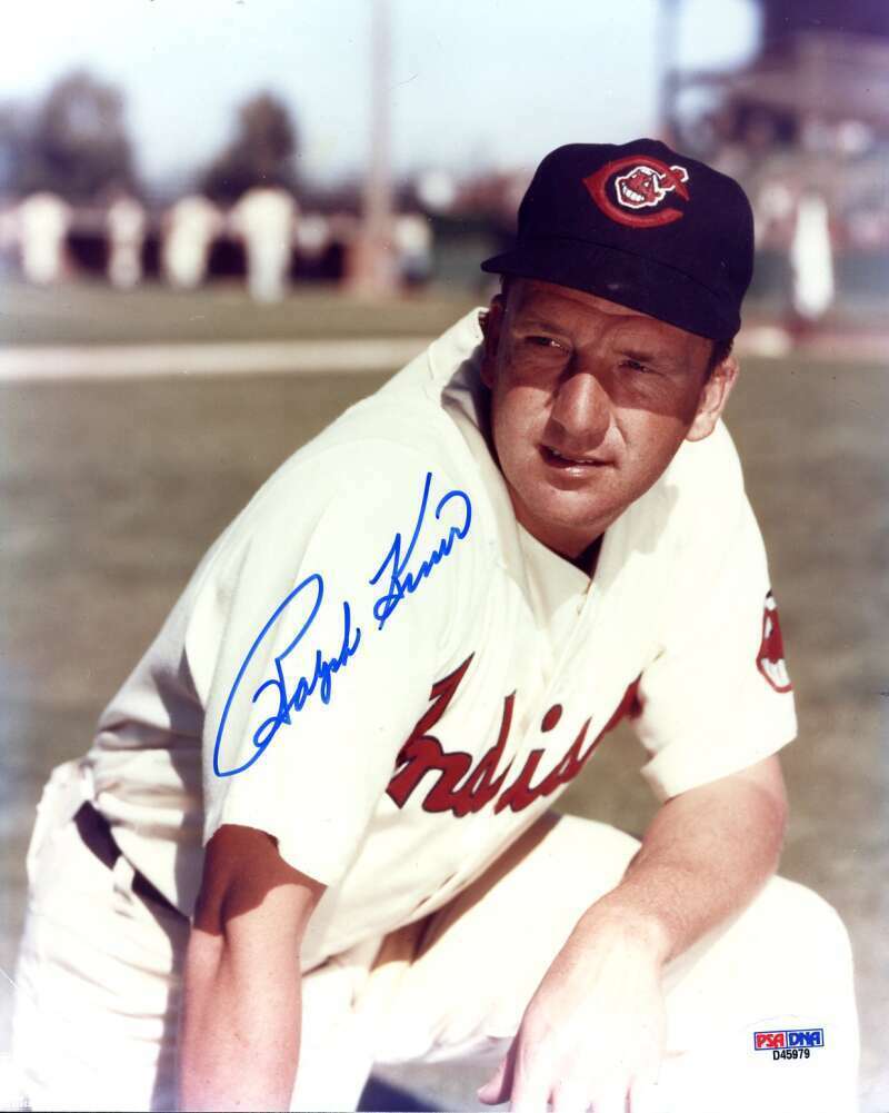 Ralph Kiner PSA DNA Coa Hand Signed 8x10 Photo Poster painting Indians Autograph