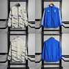 2023/2024 Italy Reversible Windbreaker(Blue-Beige)Football Shirt 1:1 Thai Quality