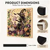 Halloween Bead Art DIY Pearl Painting Kit with Frame 20x20cm(witch)