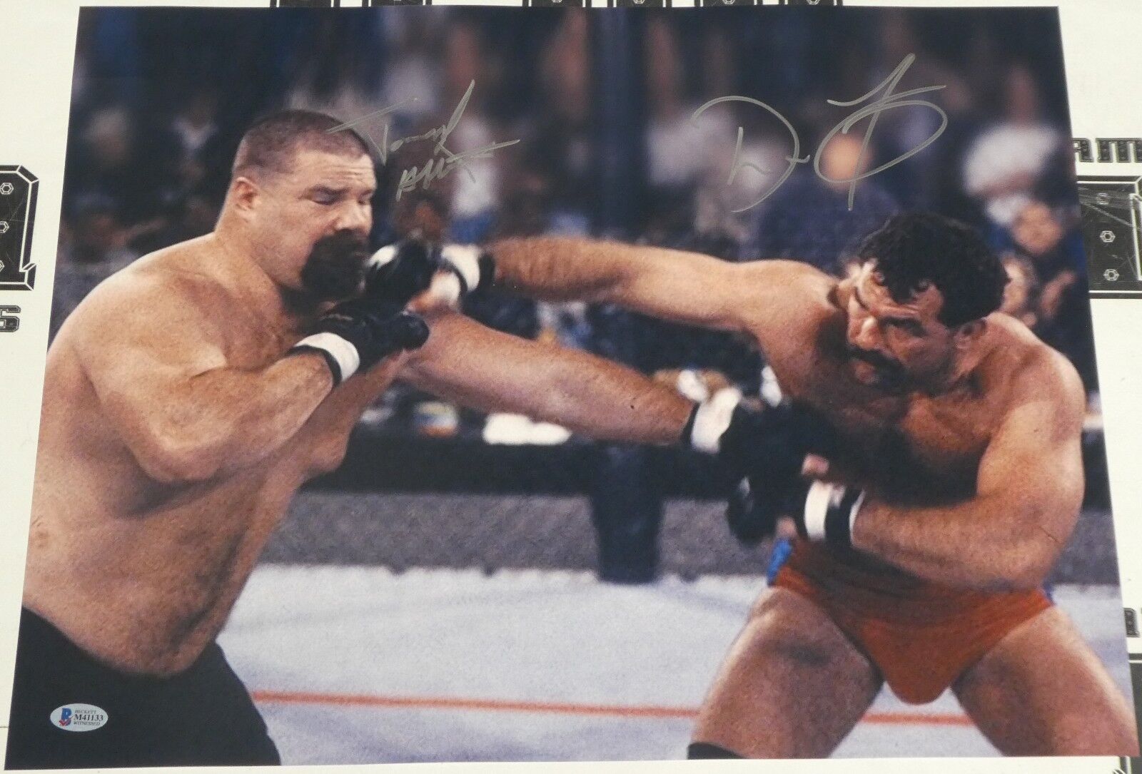 Don Frye & Tank Abbott Signed 16x20 Photo Poster painting BAS Beckett COA UFC UU96 Picture Auto