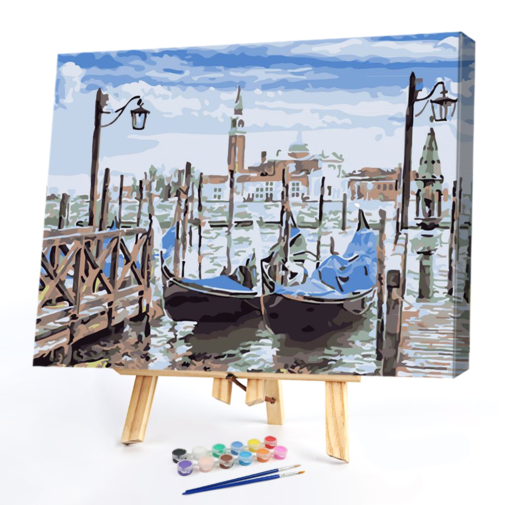 

40x50cm - Paint By Numbers Ships, 501 Original