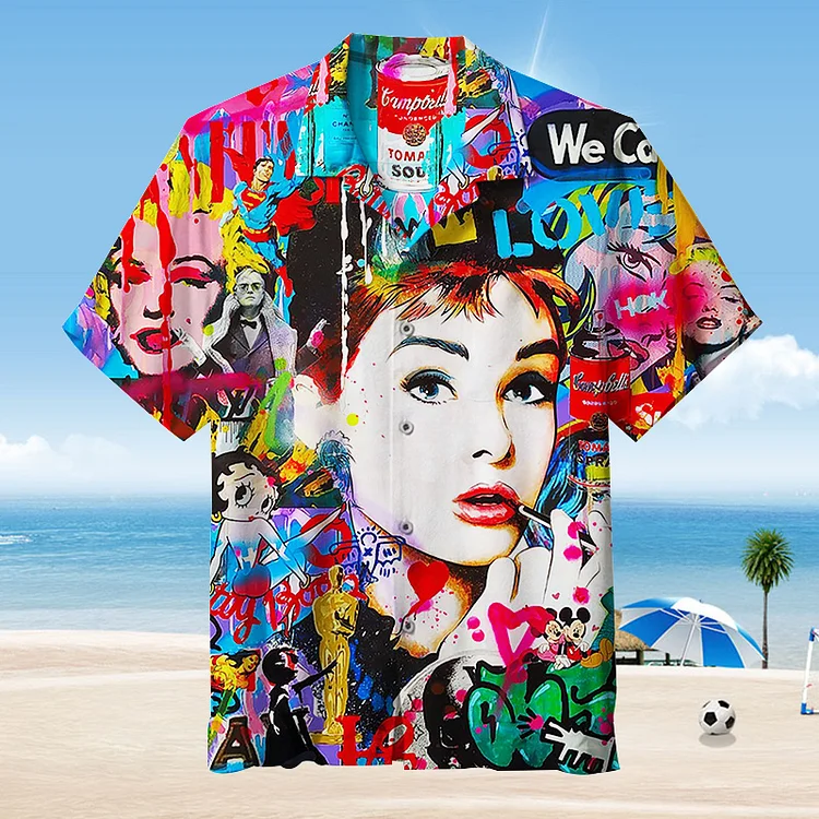  Old Movie Characters |Unisex Hawaiian Shirt