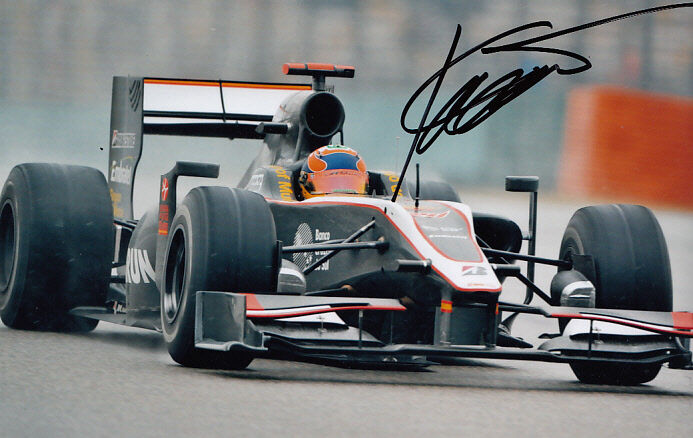 Karun Chandhok Hand Signed Hispania Photo Poster painting 7x5 1.