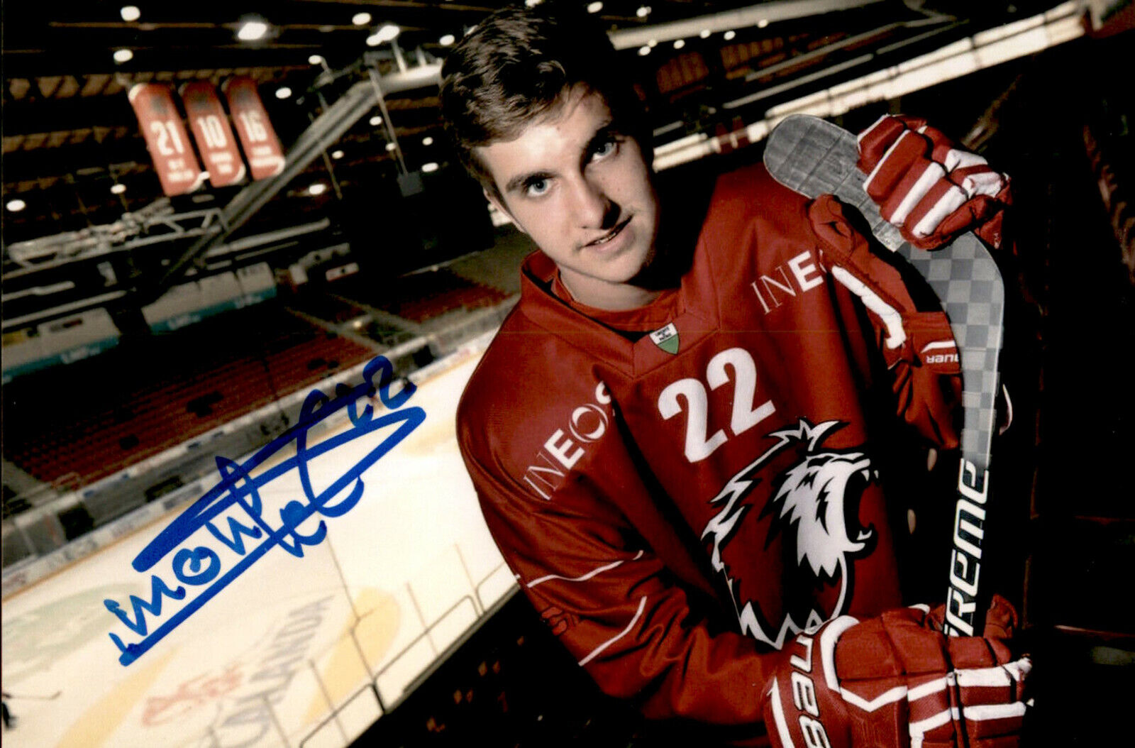 Simon Le Coultre SIGNED 4x6 Photo Poster painting TEAM SWITZERLAND / MONCTON WILDCATS #2