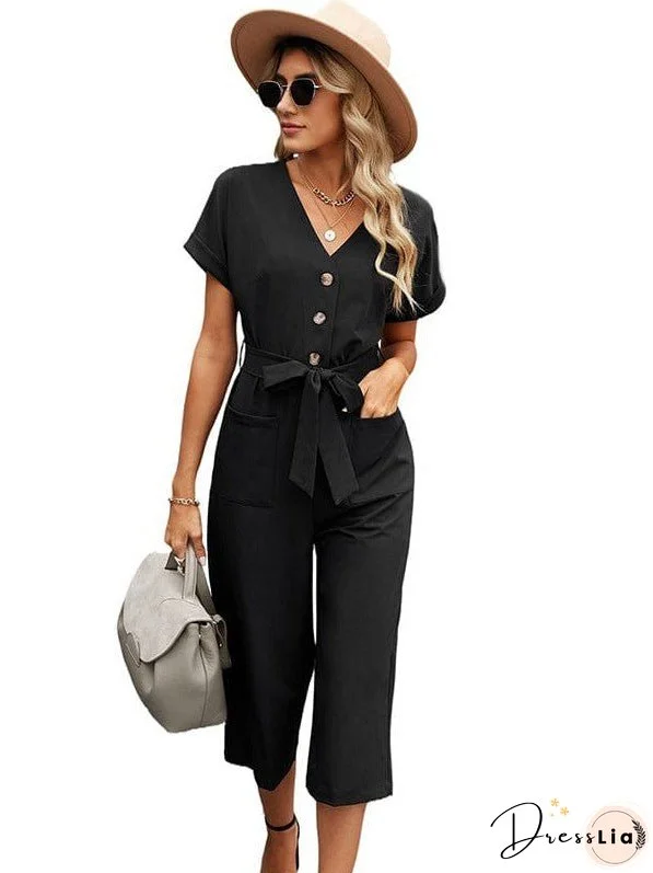 Button-Down Jumpsuit