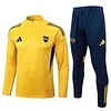 25/26 Boca Juniors yellow Half-Zip Training Jacket Set