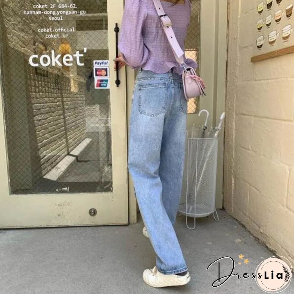 Ripped High Waist Jeans-Wide Leg, Distressed denim, streetwear style