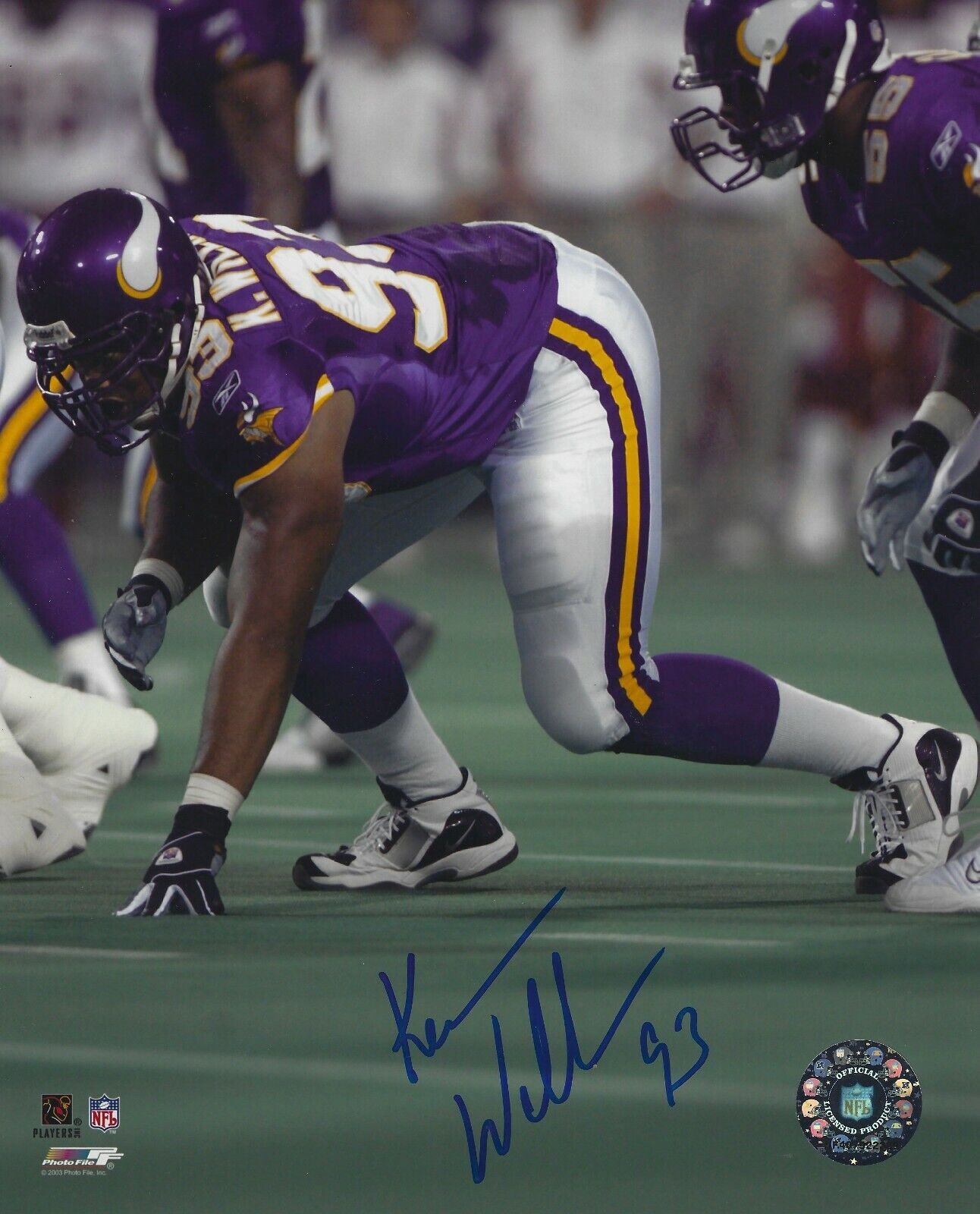 Autographed KEVIN WILLIAMS 8X10 Minnesota Vikings Photo Poster painting -w/ COA