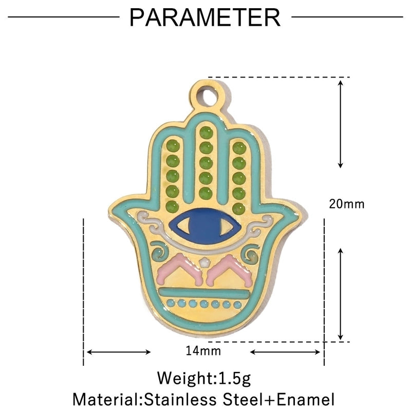 3 PCS/Package 12*17mm 17*14mm 19*14mm 304 Stainless Steel Water Droplets Jewelry Accessories Pendant