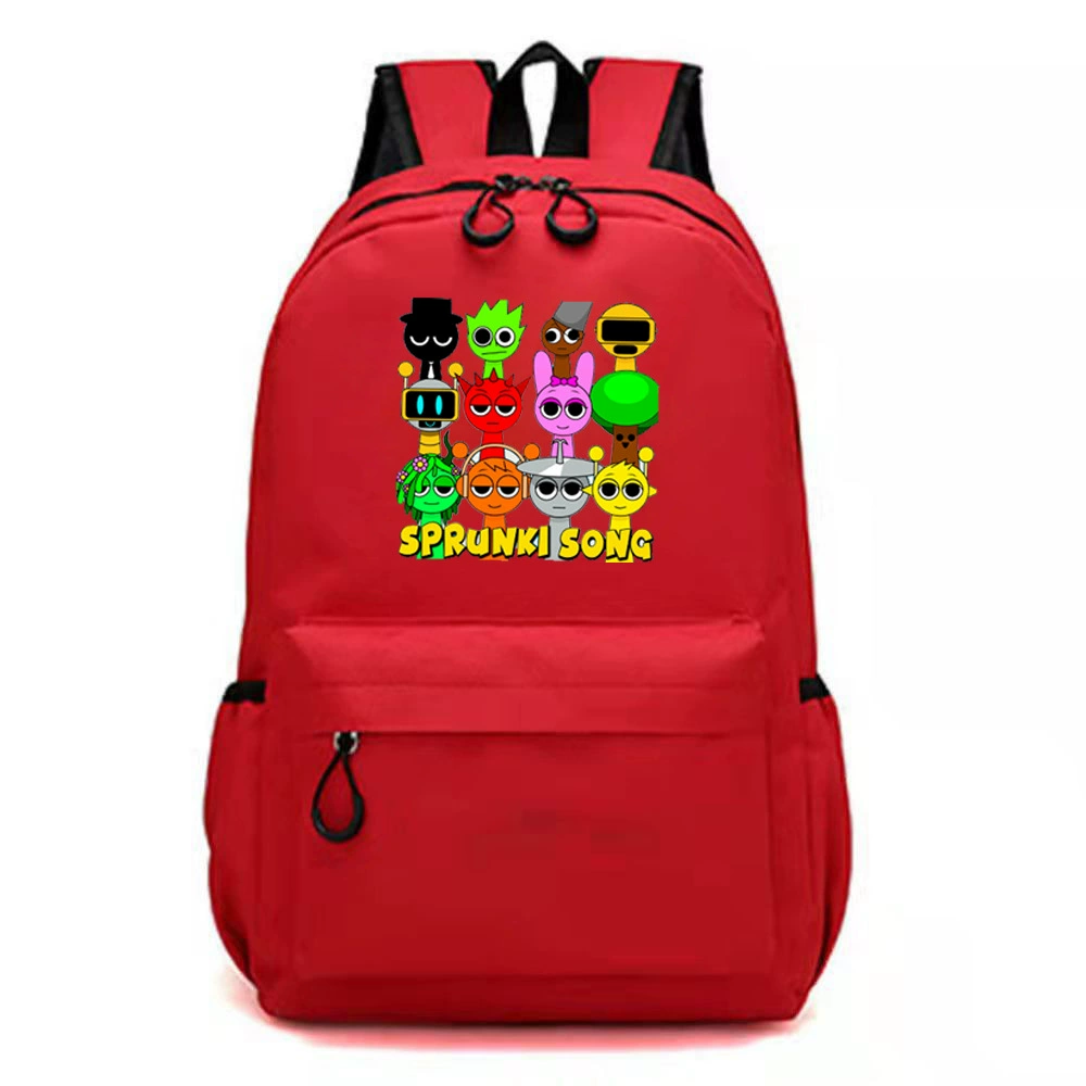 Sprunki Backpack | Sprunki Casual Daypack | sprunki Double Straps Large Capacity Lightweight Personalized Backpack