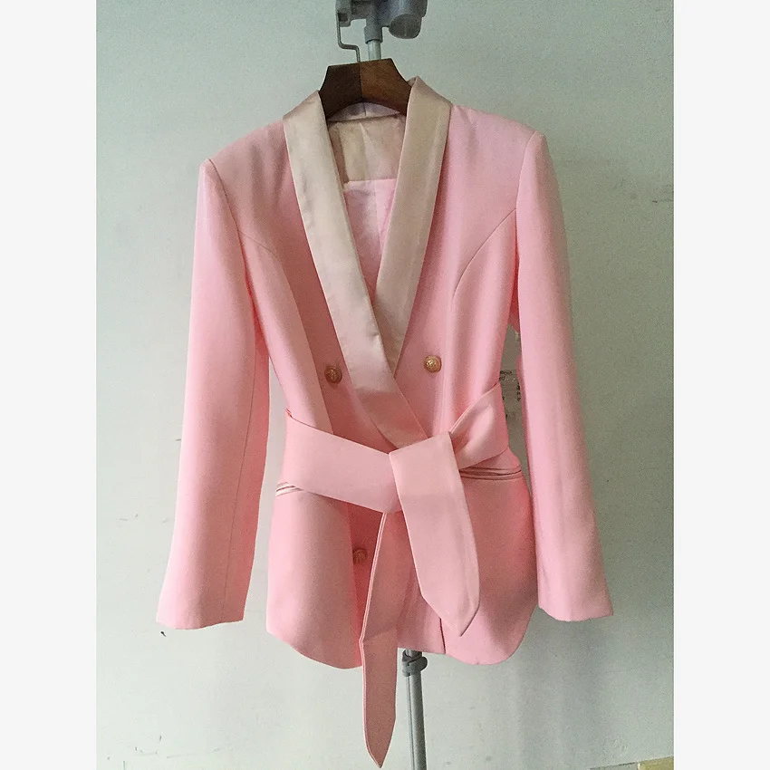 Nigikala Nigikala Star New Metal Double-Dnecked Green Fruit Collar Belt Suit Jacket