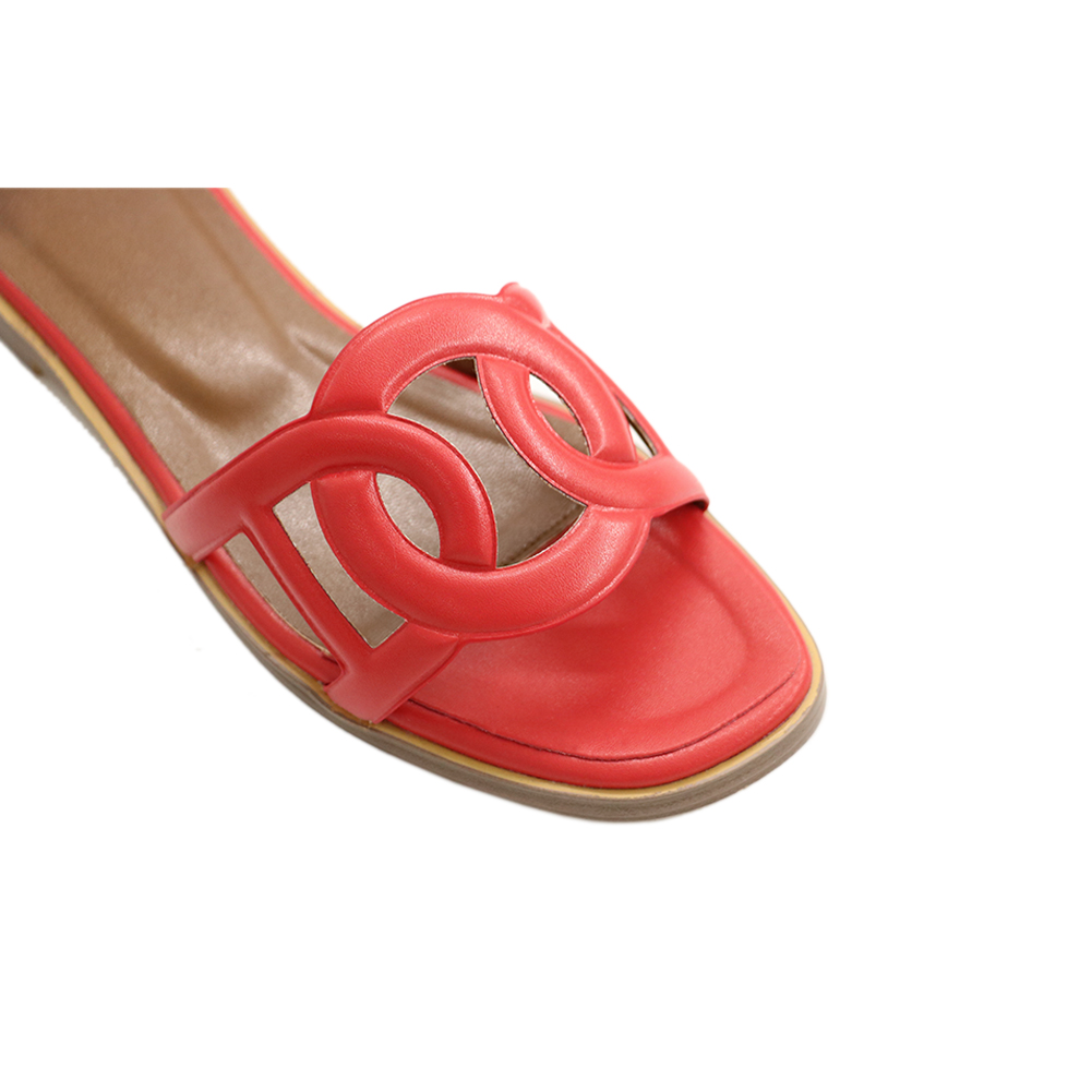 Circle Design Women's Summer Flats Slipers-MERUMOTE