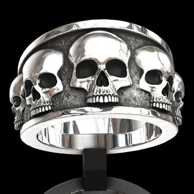 Metal Skulls Ring