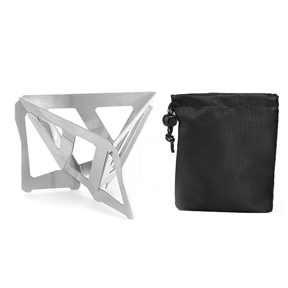 

Stainless Steel Coffee Filter Cup Folding Portable Coffee Drip Rack Dripper, 501 Original