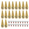 18Pcs Grass Cutter Blade Anti-rust for Bosch Indego 800 1000 1200 (Gold)