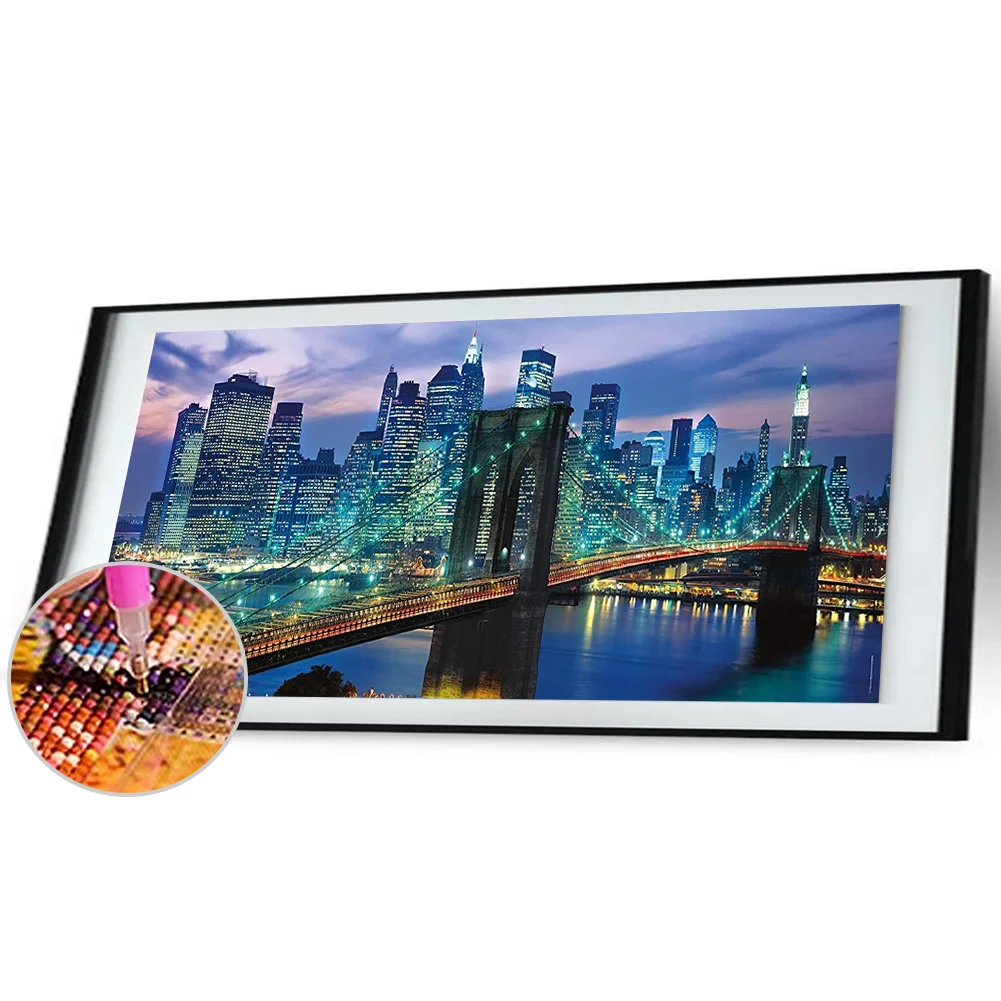 Diamond Painting - Full Round Drill - Thames Bridge(90*30cm)
